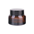 Unique 30g amber cosmetics cream glass bottles and jars for cosmetics, face cream ,eye cream.